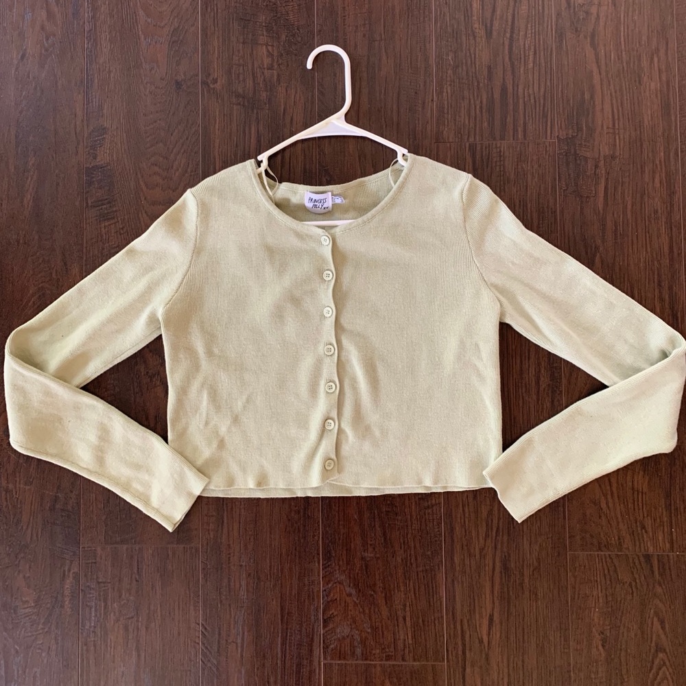 crop top sweater💚